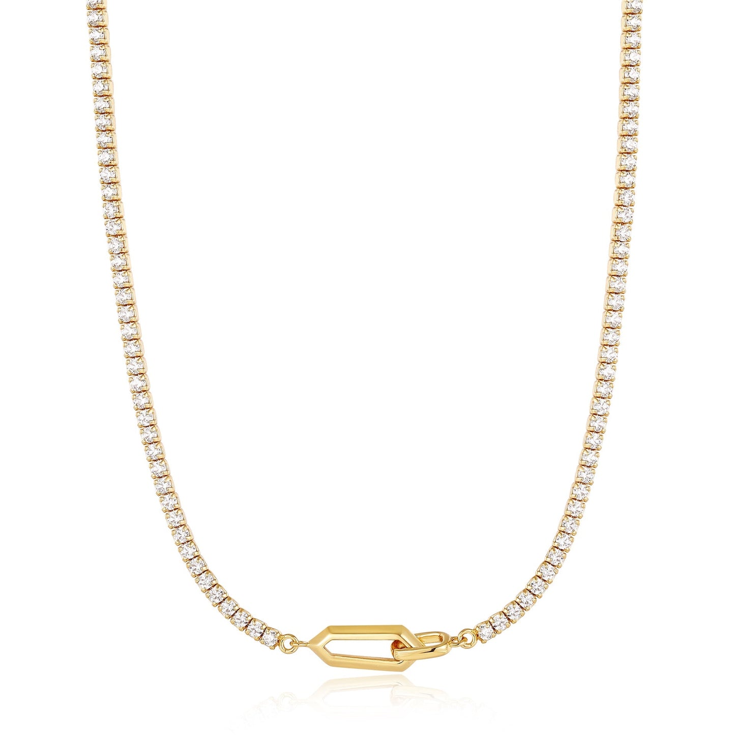 Ania Haie Dance 'Til Dawn - Sparkle Chain Interlock Necklace