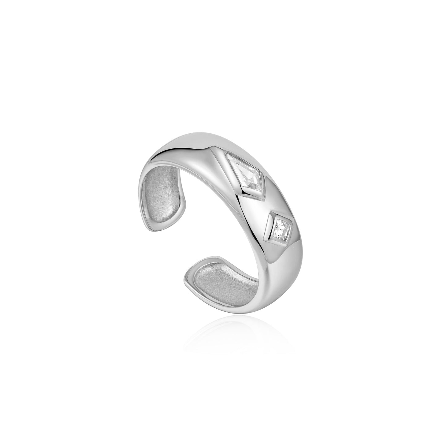 Ania Haie Dance 'Til Dawn - Sparkle Emblem Thick Band Ring