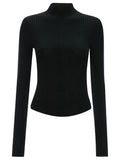 Victoria Beckham Women Ribbed Ls Polo