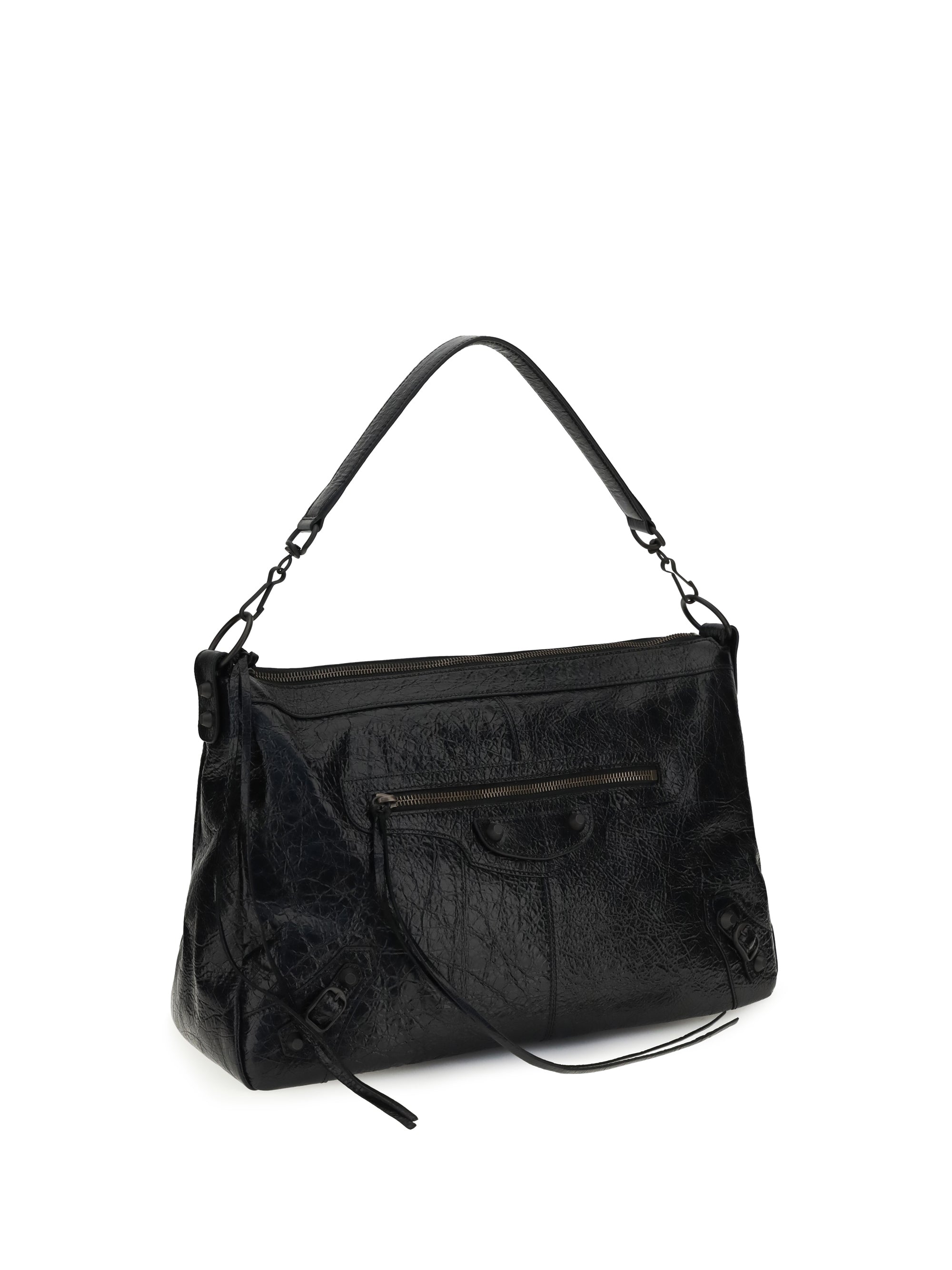 Balenciaga Men Le City Moto Medium Shoulder Bag