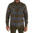 Field Grand Flannel Shirt In Caper Green