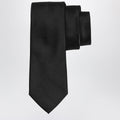 Ferragamo Black Silk Tie Men