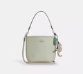 NWT Coach City Bucket Bag With Seahorse Charm & Signature Canvas Strap