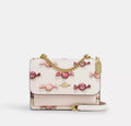 NWT Coach Leather Mini Klare Crossbody Bag With Candy Print