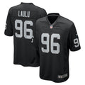 Las Vegas Raiders Jonah Laulu Black Team Game Jersey