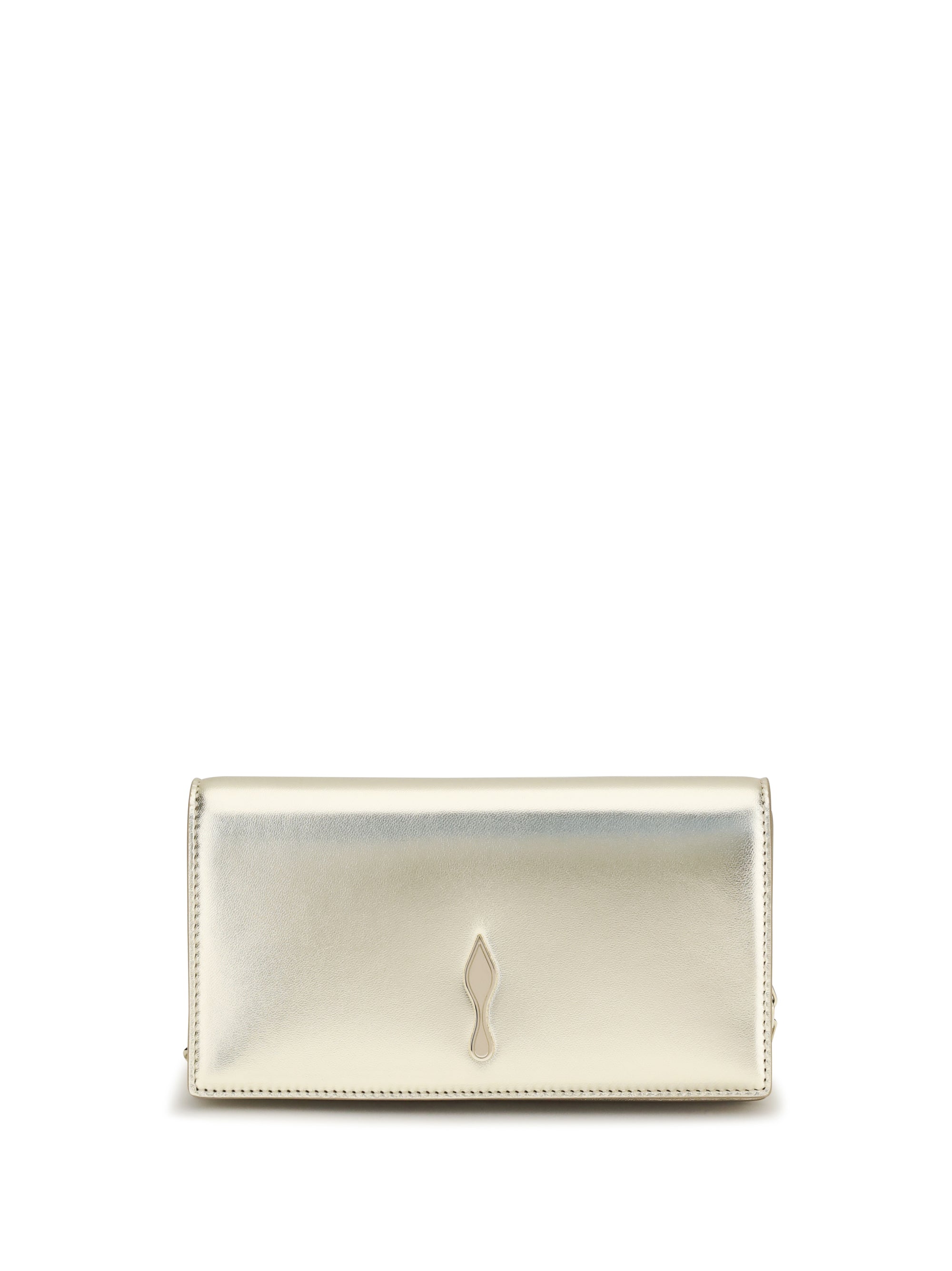 Christian Louboutin Women Bettina Clutch In Laminated Leather