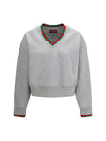 Gucci Women Web Cotton Jersey Sweatshirt
