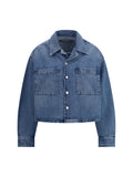 Alexander Wang Women Cropped Denim Shirt