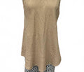 Women's Essential Linen Blend Swing Tank Top In Camel