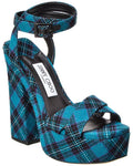 Jimmy Choo Gaia 140 Tartan Platform Sandal