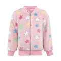 Kid's Fuzzy Reversible Bomber Jacket In Pink