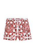 Dolce & Gabbana Men Majolica Print Swimsuit