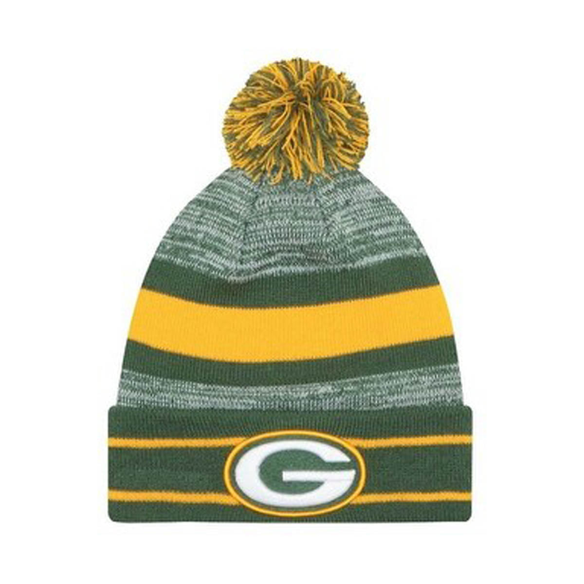 NFL Cuff Pom Knit Green Bay Packers Knit Thick Dark Green