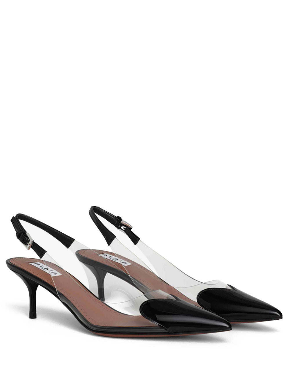 Alaia Women Le Cœur Slingbacks In Patent Leather