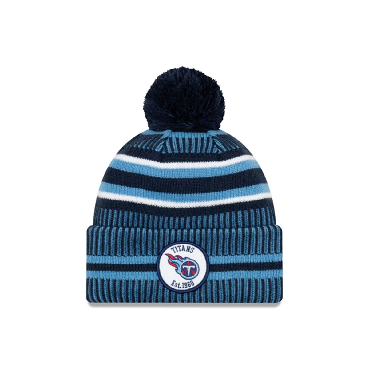 TENNESSEE TITANS OFFICIAL NFL SIDELINE HOME COLD WEATHER SPORT KNIT BLUE/WHITE