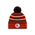 CLEVELAND BROWNS OFFICIAL NFL SIDELINE HOME COLD WEATHER SPORT KNIT ORANGE/BROWN