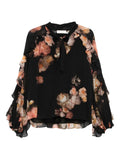 Zimmermann Women Blusa Con Volant Hypnotic
