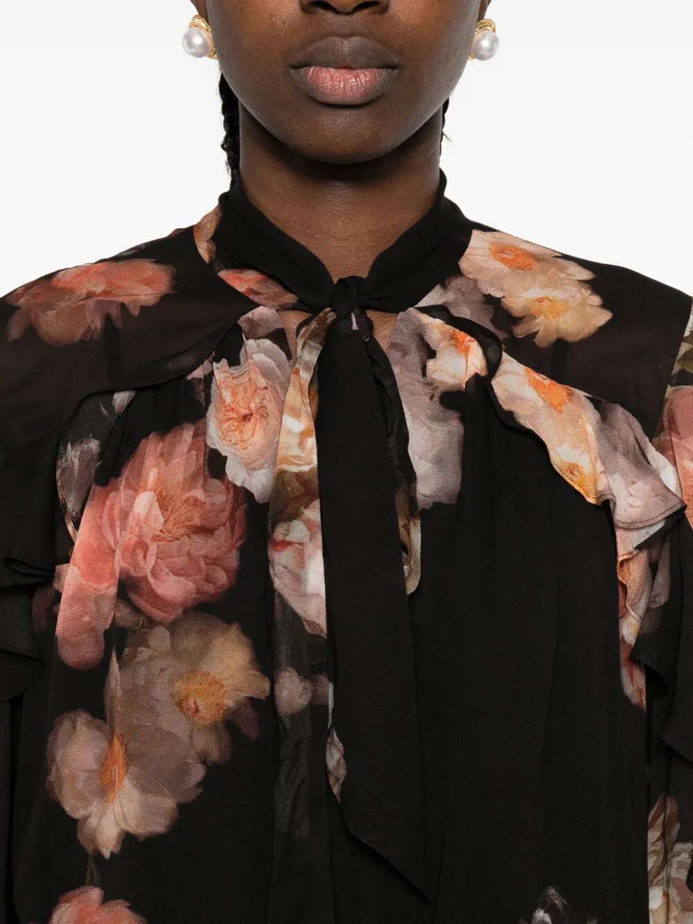 Zimmermann Women Blusa Con Volant Hypnotic