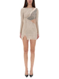 Self-Portrait Women "Rhinestones" Mini Dress