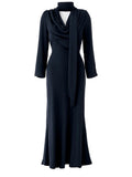 Rotate Women Long Draped Dress