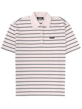 Rotate Women Striped Polo Shirt With Logo