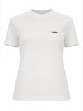 Jacquemus Women Grosgrain Short Sleeve T-Shirt