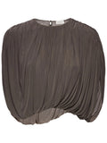 Magda Butrym Women Draped Cupro Top