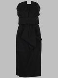 P.A.R.O.S.H. Women Abito Midi Con Drappeggio
