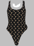 Marine Serre Women Costume Da Bagno Intero "Moon"