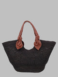 Hereu Women Borsa Intrecciata In Raffia