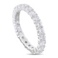 LB Exclusive 18K White Gold 2.34ct Diamond Eternity Band Ring MF16-041026