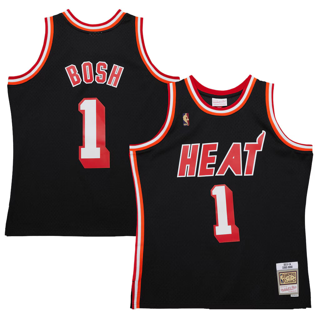 Chris Bosh Miami Heat Mitchell & Ness 2025/26 Hardwood Classics Swingman Jersey - Black