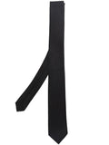 Saint Laurent Men Signature Evening Skinny Tie In Silk Grosgrain