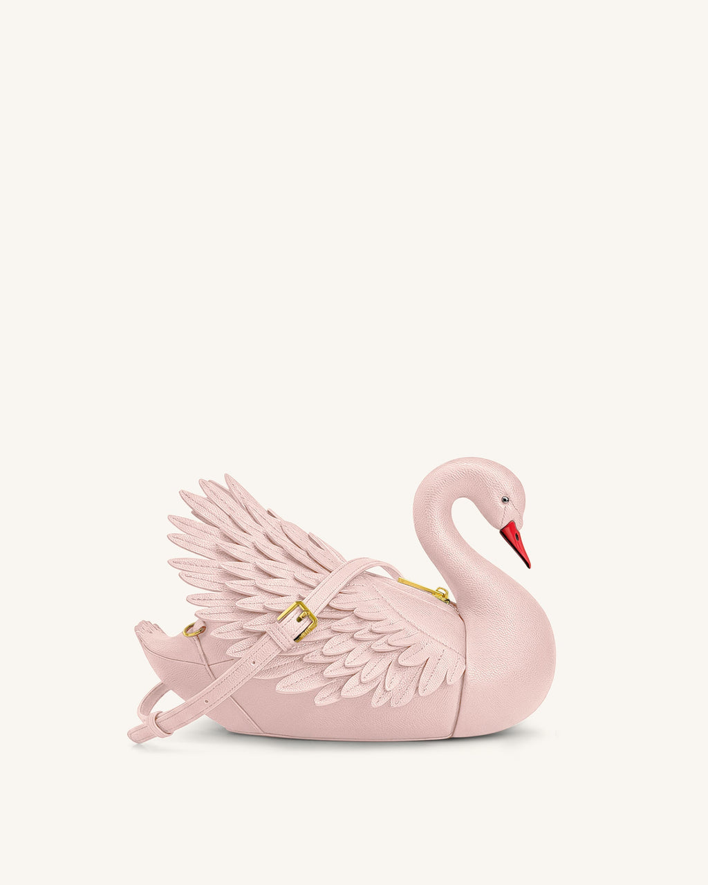 Alani Swan Shaped Crossbody Bag - Light Pink