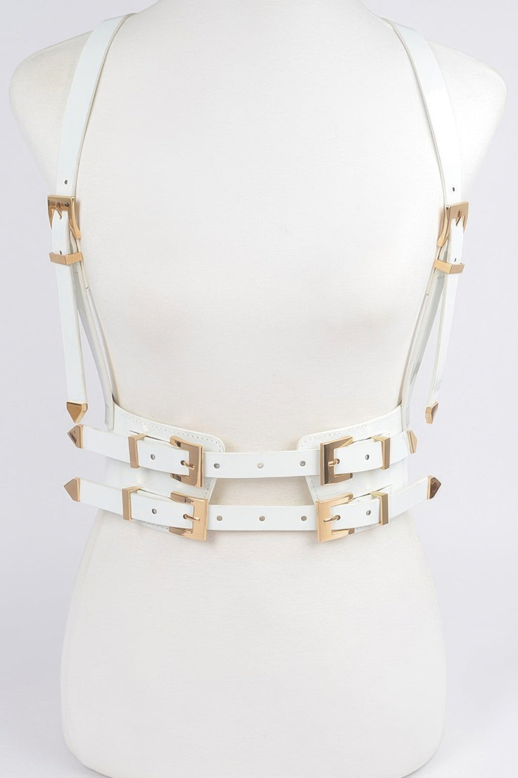 Plus Size Faux Leather Harness
