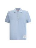 Thom Browne Men Polo Whit Iconic Bands