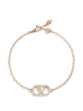 Valentino Garavani Women Vlogo Signature Metal Bracelet With Swarovski® Crystals