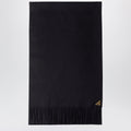 Prada Black Silk And Cashmere Scarf Women