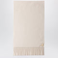 Prada Talc Silk And Cashmere Scarf Women