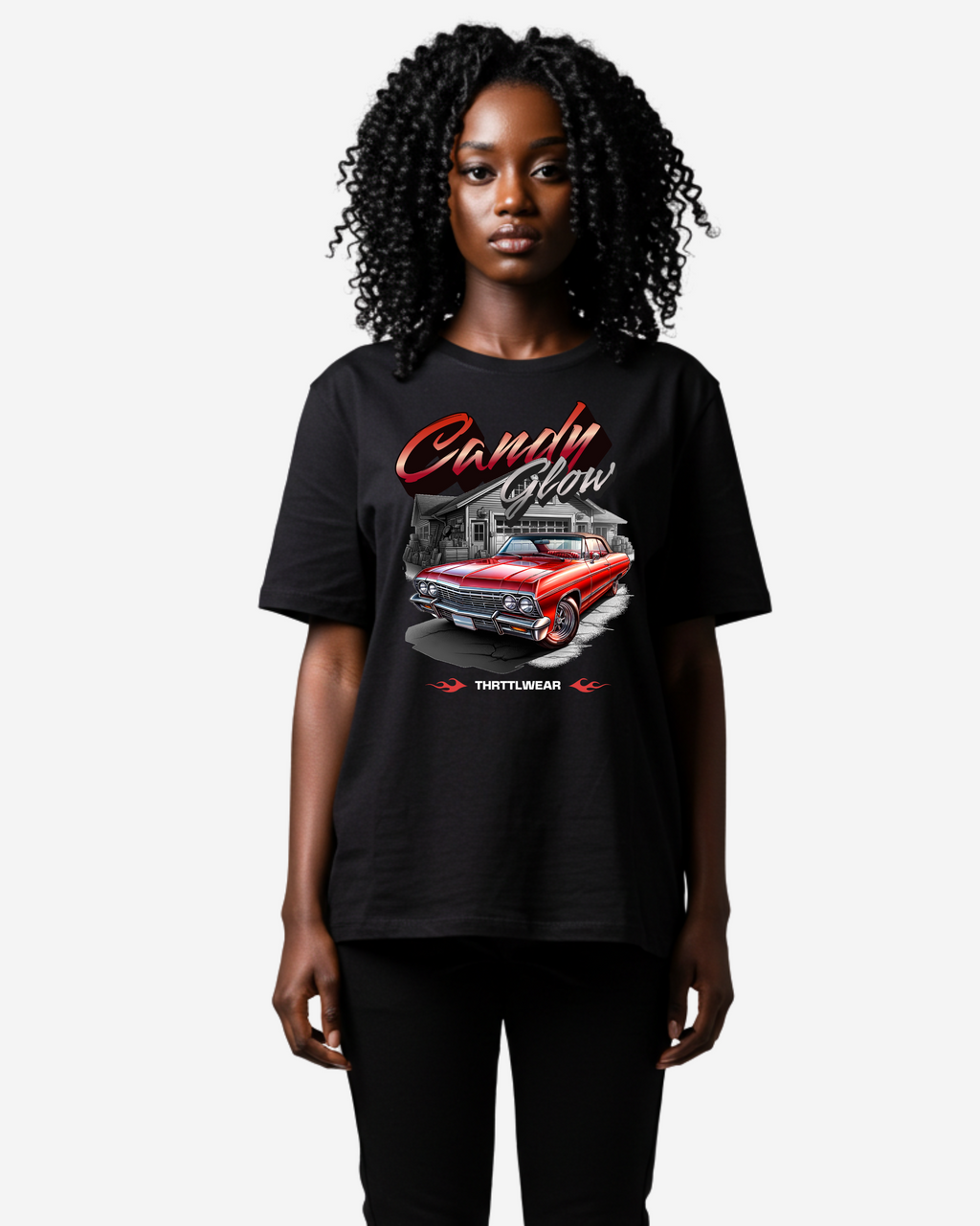 Classic Car Graphic Oversized T-Shirt