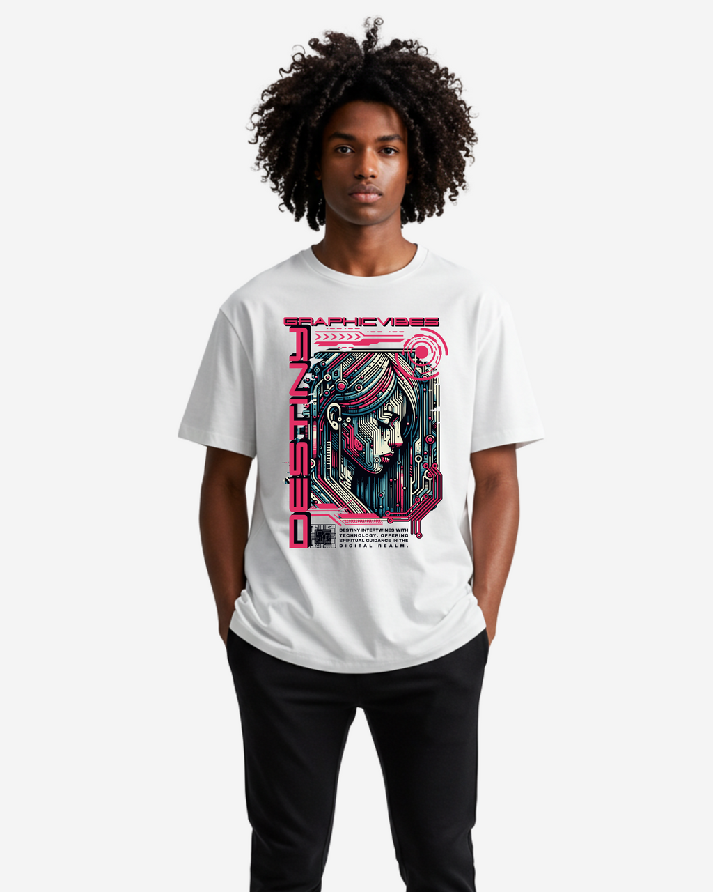 Destiny Favors Bold & Brave Men's Oversized T-Shirt