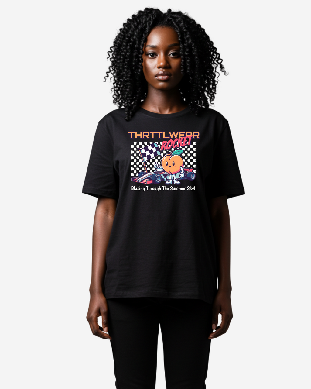 Peach Rocket Oversized T-Shirt