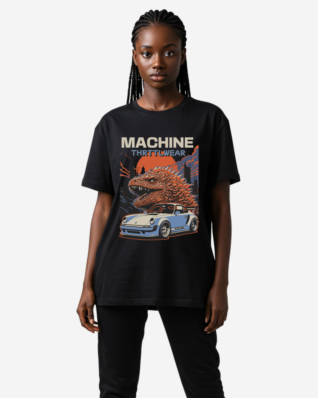 Japan Vintage Car Oversized T-Shirt