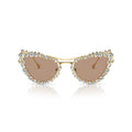 Cat-Eye Sunglasses With Crystal Embellishments