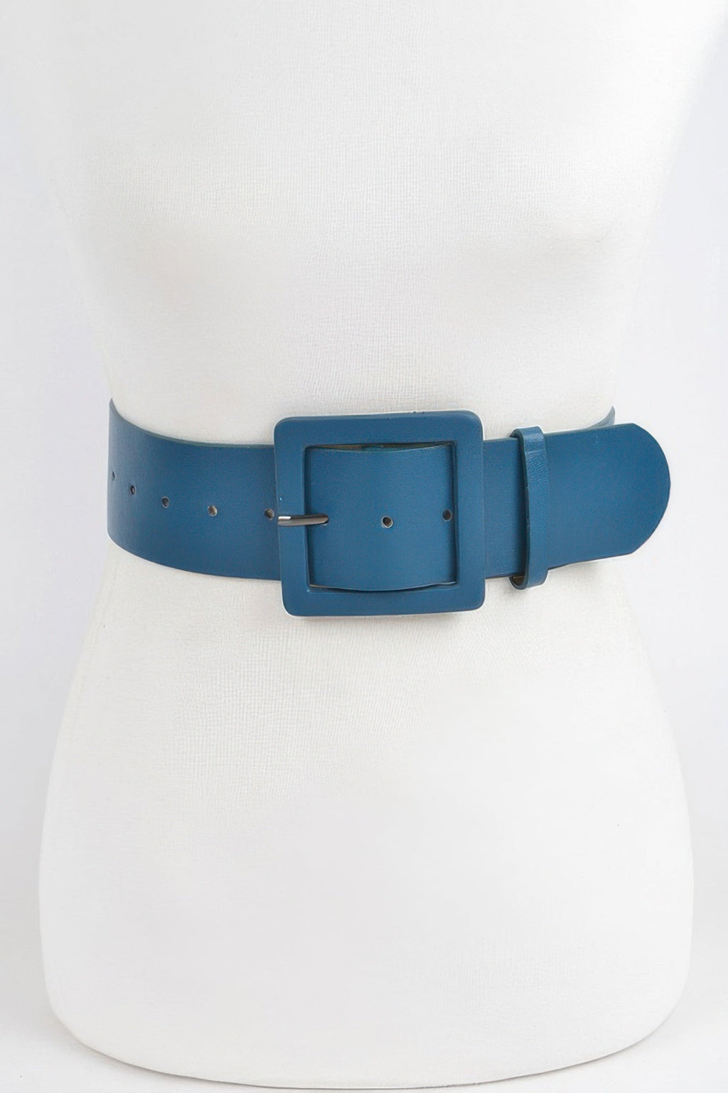 Faux Leather Wide Waist Belt