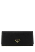 Prada Women Black Leather Wallet