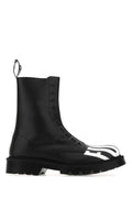 Vtmnts Men Black Leather Ankle Boots