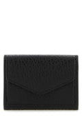 Maison Margiela Women Black Leather Four Stitches Wallet