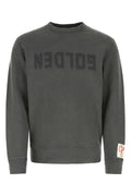 Golden Goose Deluxe Brand Men Dark Grey Cotton Sweatshirt