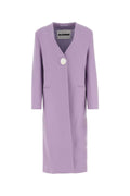 Jil Sander Women Lilac Cashmere Coat